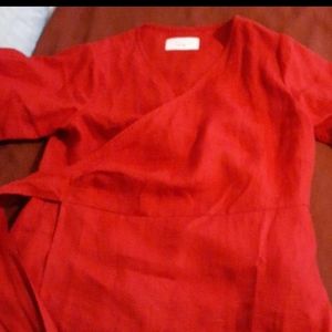 Last Day!! Lithuanian Linen Wrap Top